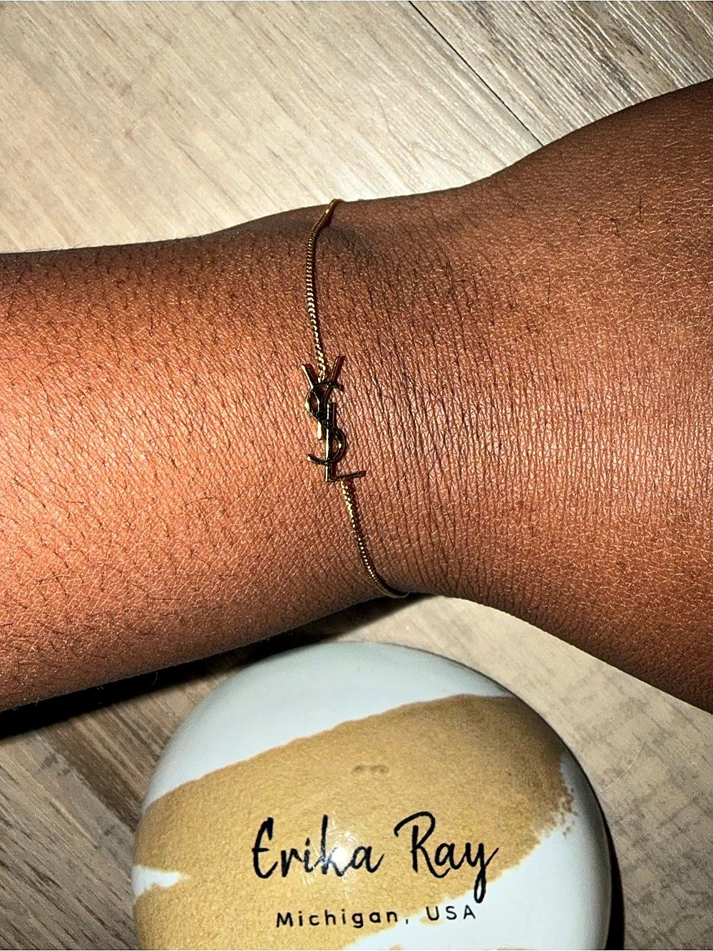 YSL Gold Logo Bracelet- BEAUTIFUL CONDITION